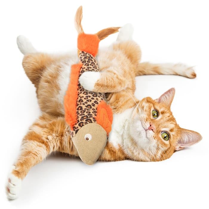 Petlinks Happynip Fun Fins Kicker Cat Toy, Contains Silvervine & Catnip - Tan, One Size