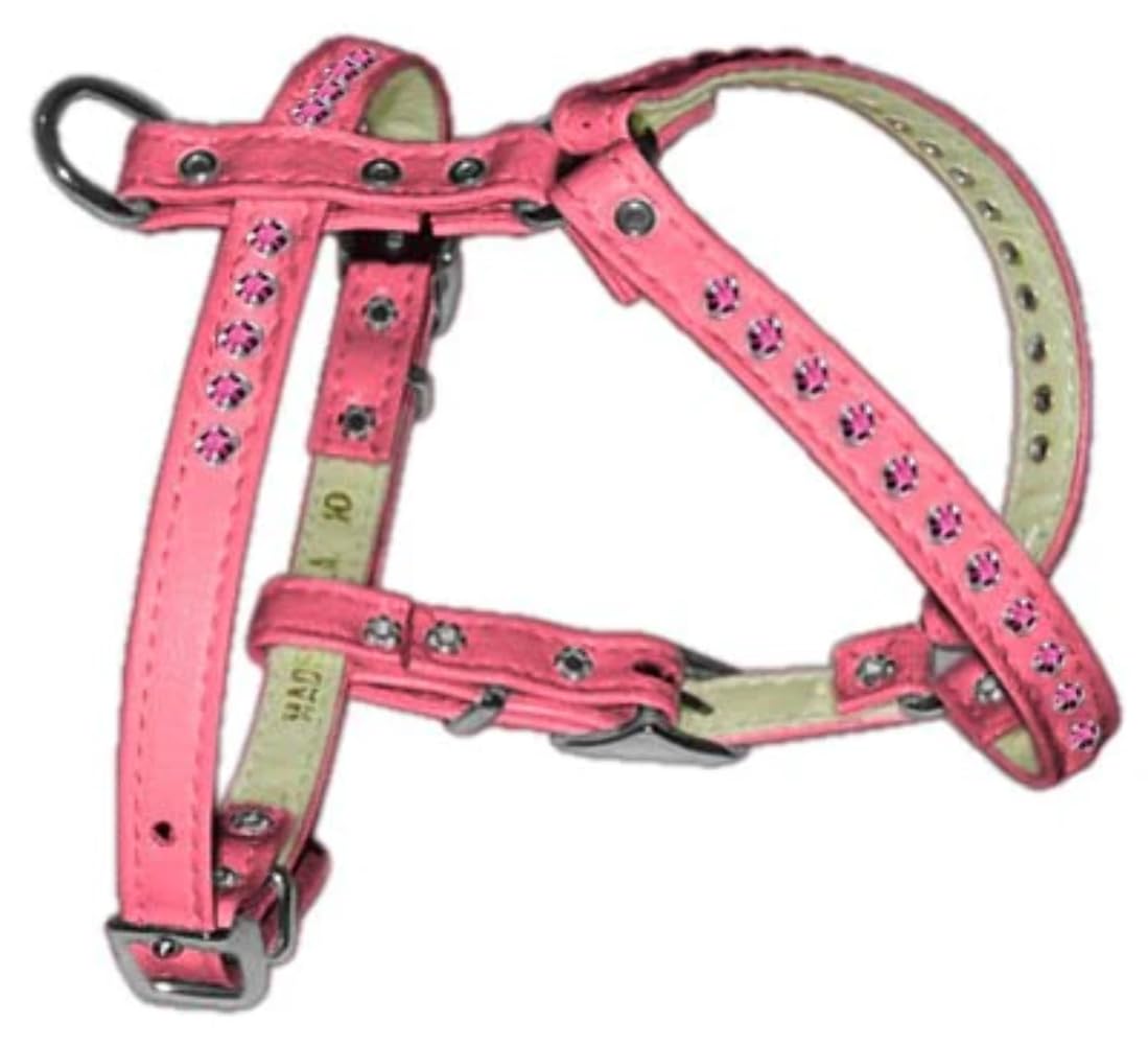 Dog, Puppy & Pet Comfort Harness, &quot;Jeweled&quot; Pink 8
