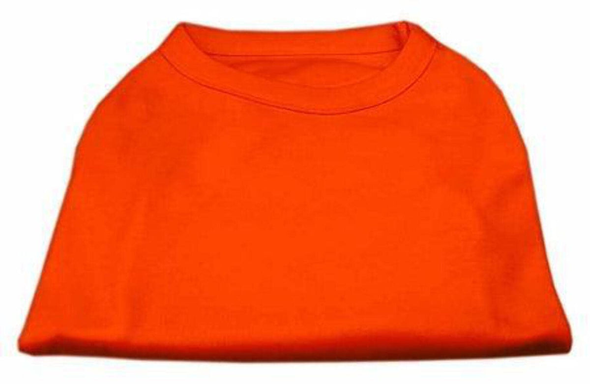 Pet Dog & Cat Shirt Blank, Plain Orange Small (3-6 lbs)