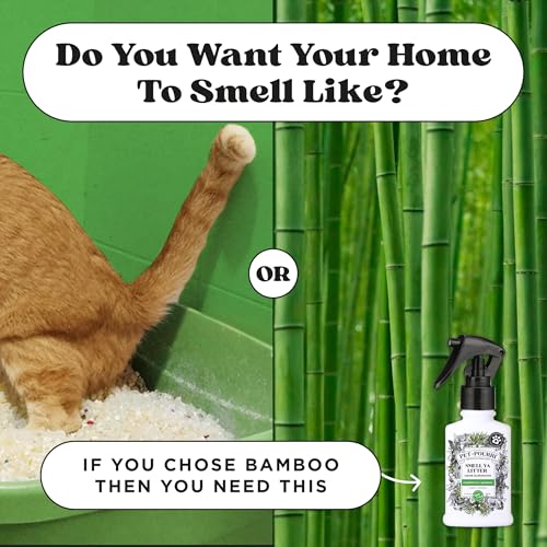 Pet-Pourri Smell Ya Litter Cat Deodorizer Spray – Kitty Litter Box & Home Odor Freshener – Plant Based Ingredients – Vet Recommended – Great For Air, Carpet, Litter Box, Pee, Urine & Strong Pet Odors