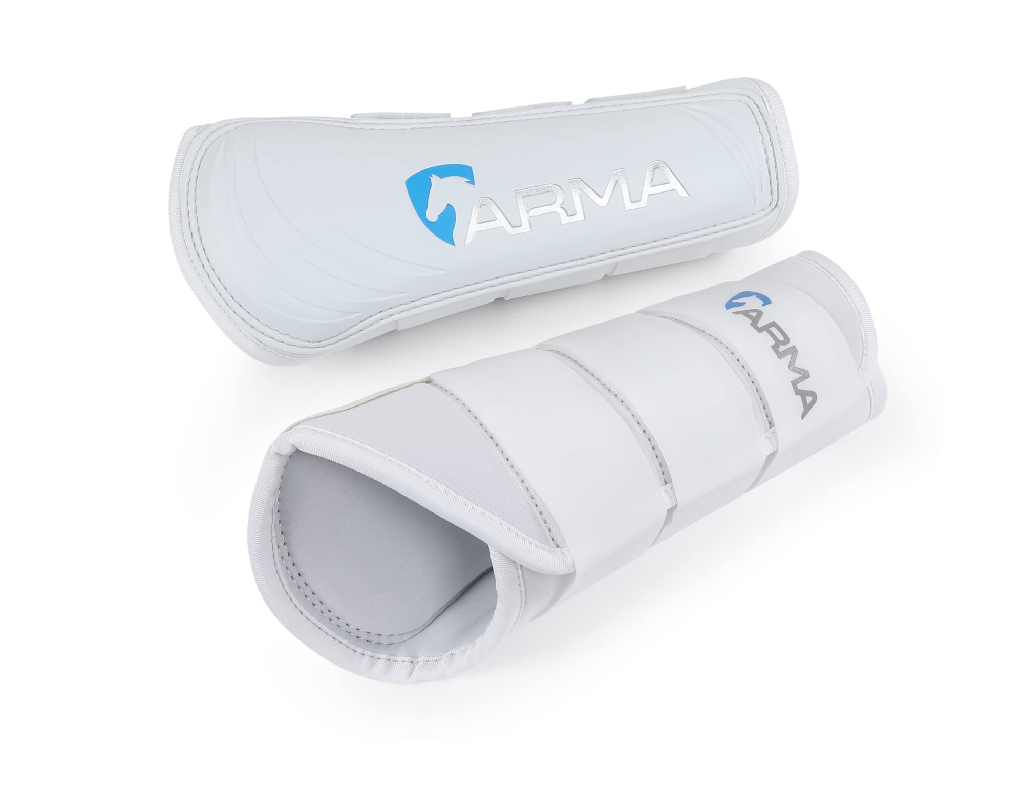 Shires ARMA Neoprene Horse Brushing Boots (Pony, White)