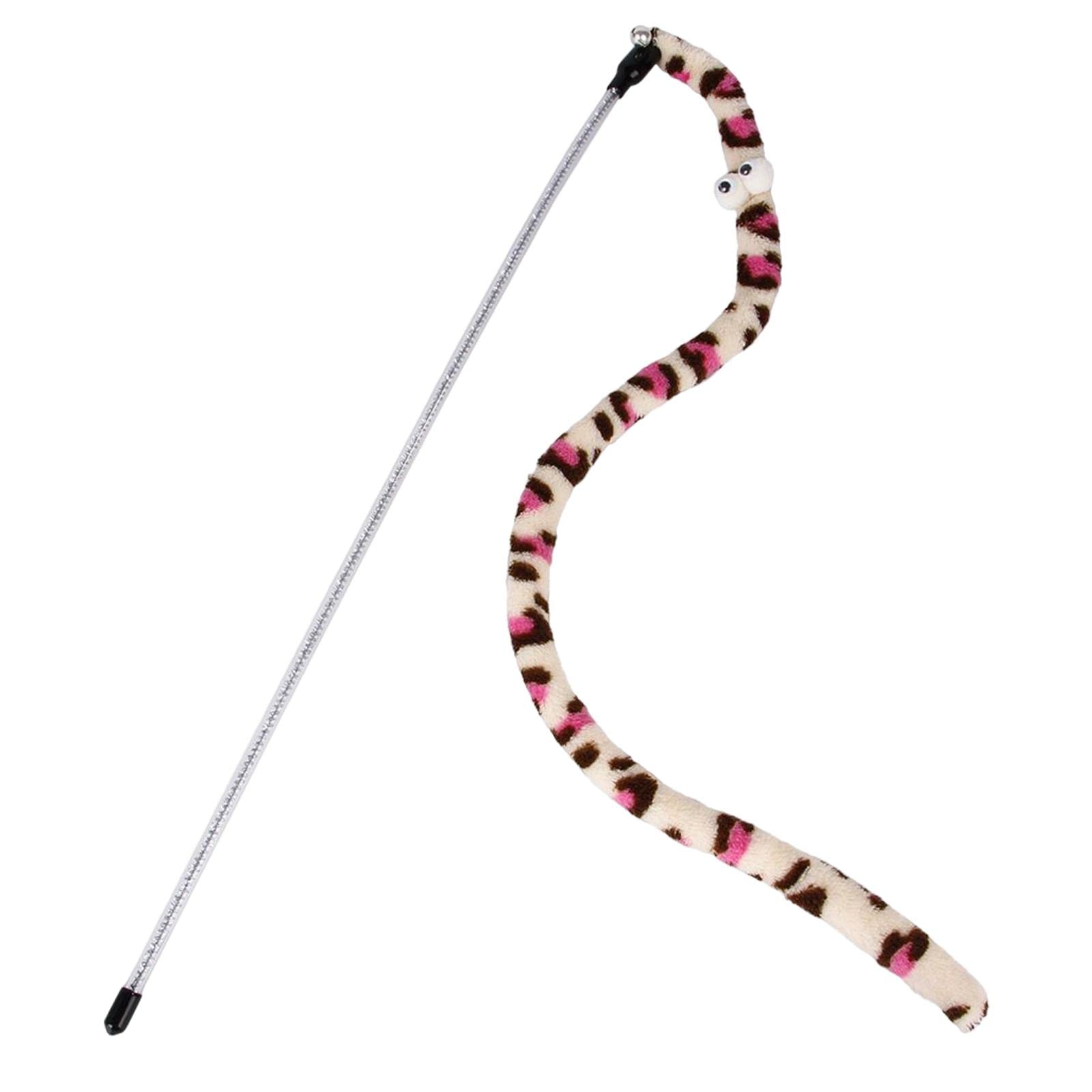 Ecomistiq Long Interactive Cat Toys Teaser Exerciser Wand Toy Red| Toys| Supplies |Pet