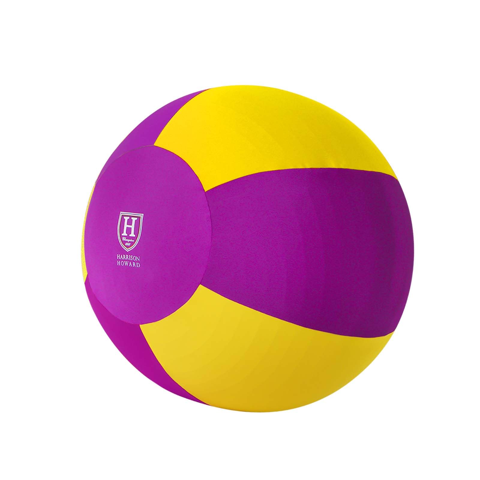 Harrison Howard Howdy Bally Horse Playball Mega Ball Cover For Equine Use - Exclusive Fun Patterns - Violet Sunrise 40''