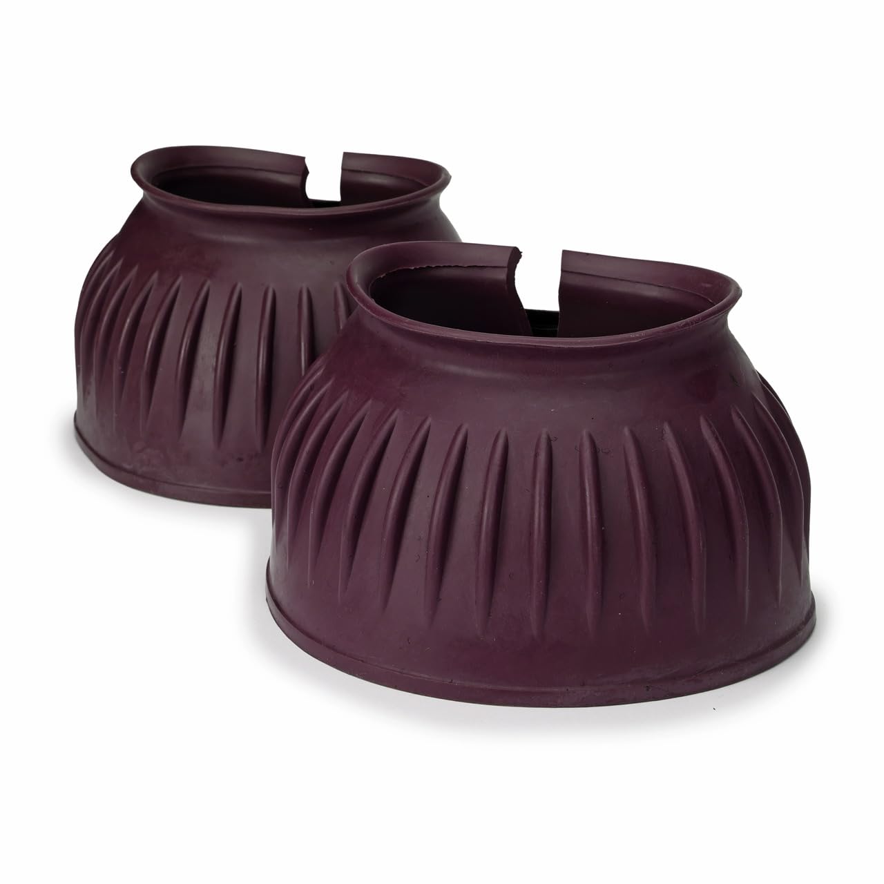 Arma Over Reach Horse Bell Boots (Black Cherry, Cob)