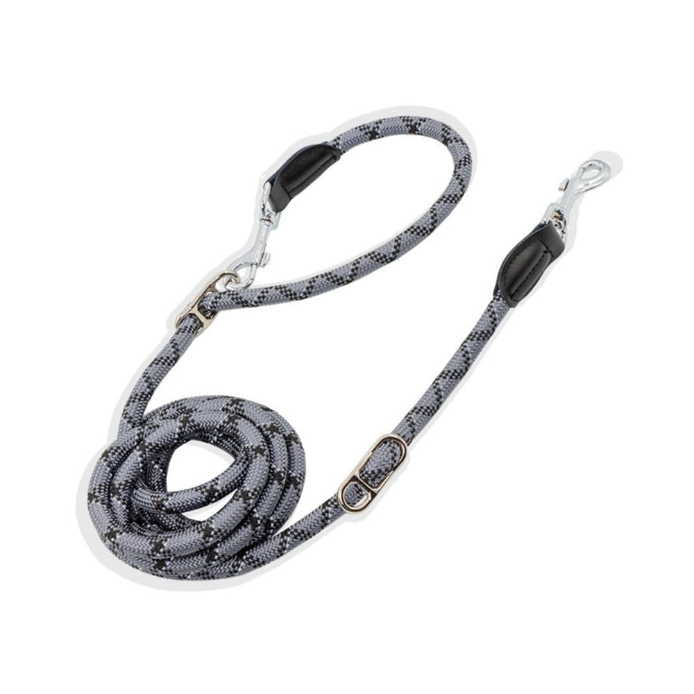 Pawstrip Hands Free Dog Leash Multifunctional Dog Running Leash Reflective Waist Leash For Dog Walking Adjustable Crossbody Dog Training Leash Nylon Double Leashes For Small Medium Large Dogs (Gray)
