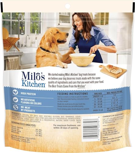 Milos Kitchen Chicken Meatballs Dog Treats, 10 Ounce
