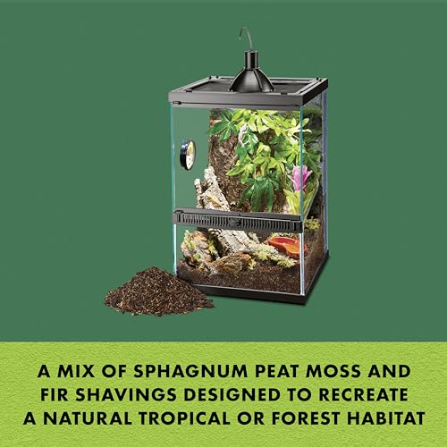 Zilla Pet Reptile Terrarium Substrate Bedding, Jungle Mix, For Frogs, Rainforest Geckos, Toads And Snakes, 8 Quart