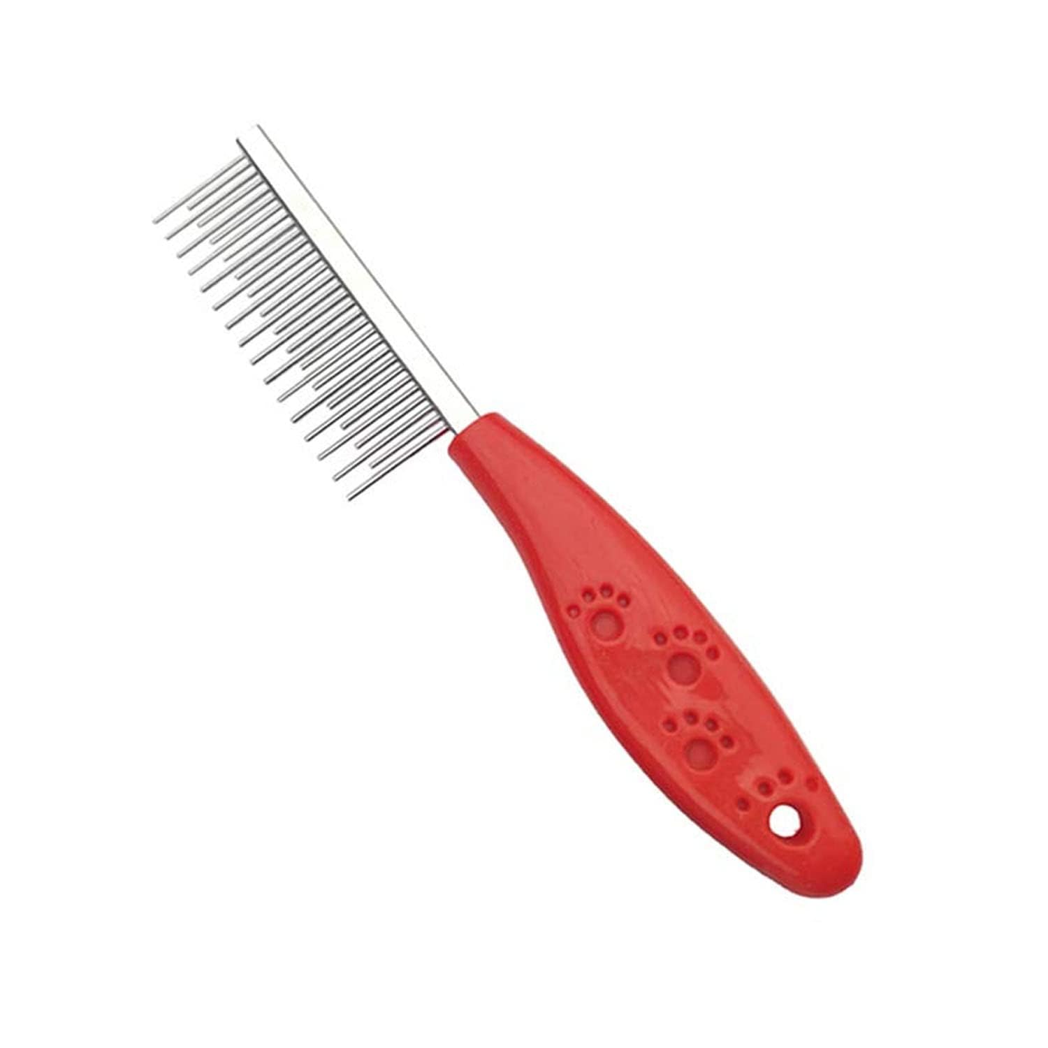 Woofy Pet Combs, Grooming Comb For Dog & Cat, Short And Long Teeth Deshedding Brush, Professional Stainless Steel Dematting Tool