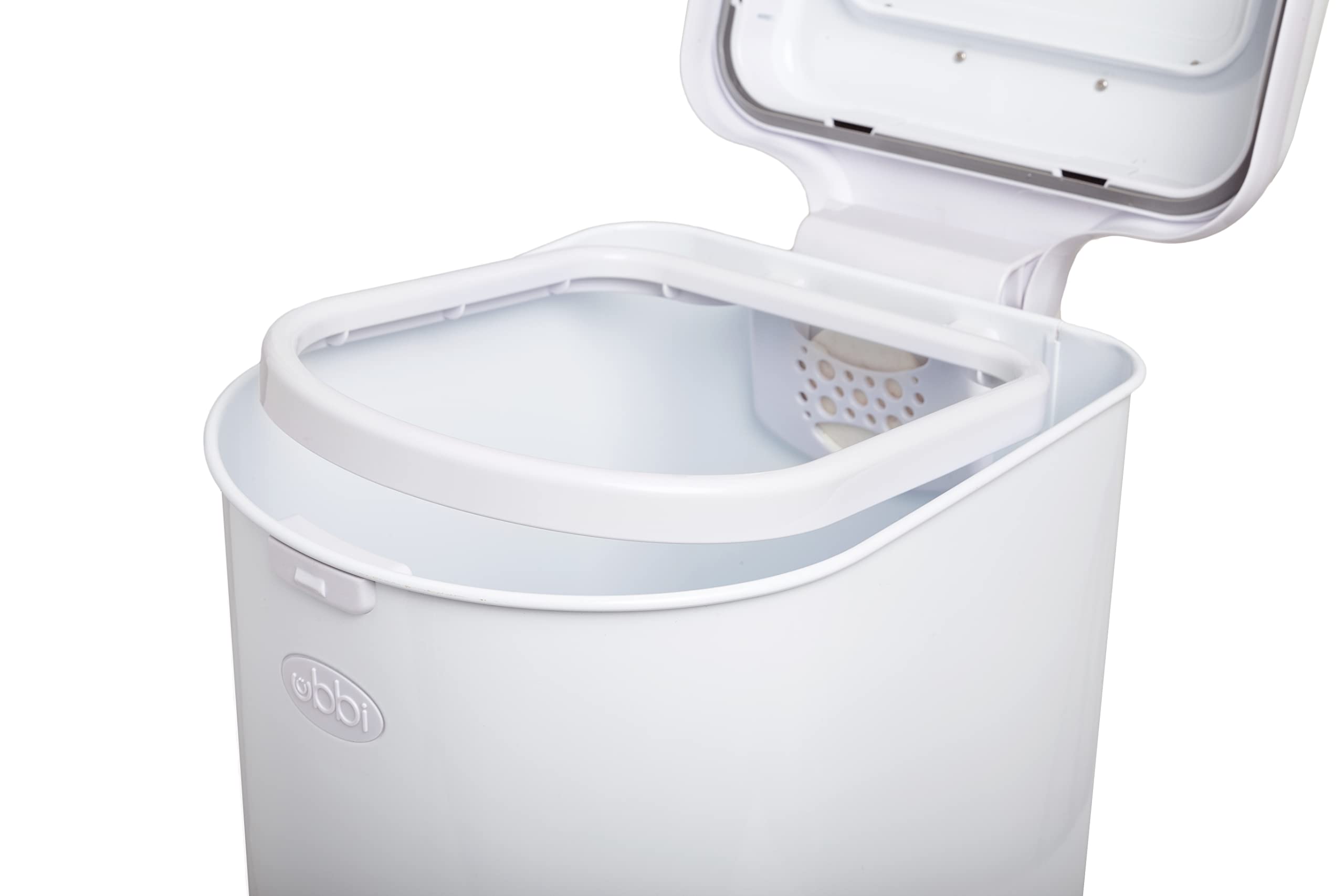 Ubbi Pet Waste Pail, Cat Litter Disposal System, Odor Locking, White