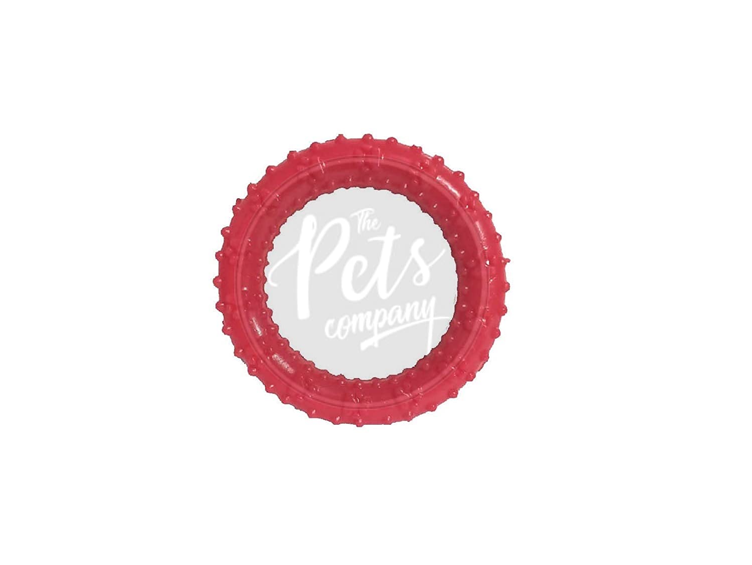 The Pets Company Rubber Teething Ring, Puppy Chew Toy, 4.5 Inch