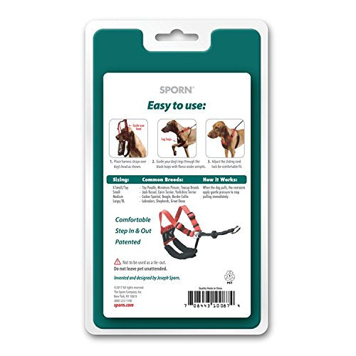 Mesh Anti Pull Harness Size: Small Neck (9-12'), Color: Black