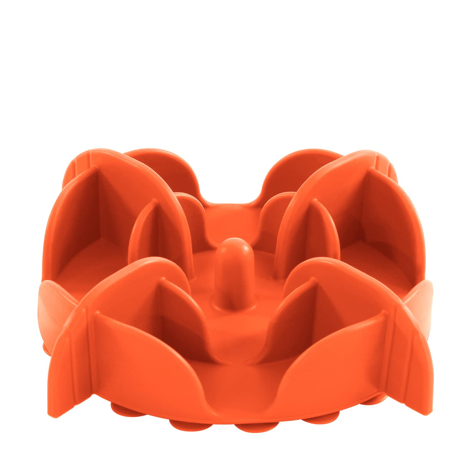 Jaoul Dog Bowl Slow Feeder X-Large 7 Inch Cuttable Slow Feeder Bowl Insert For Small Medium Large Size Dog Bowls (Orange)