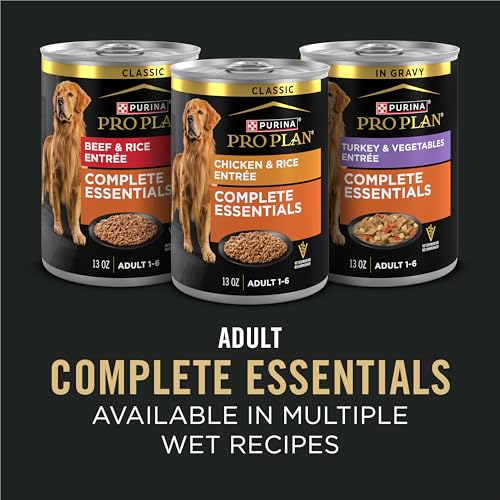 Purina Pro Plan Complete Essentials Shredded Blend Salmon and Rice Dog Food Dry Formula with Probiotics for Dogs - 15 lb. Bag
