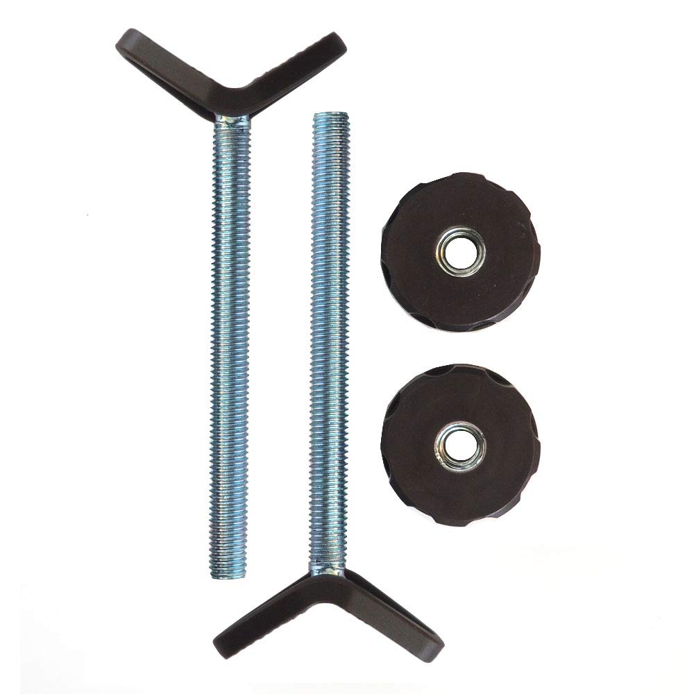 Baby Gate Guru Extra Long M10 (10mm) Stair Banister Adapter Y-Spindle Rods 2 Pack for Pressure Mounted Baby and Pet Safety Gates