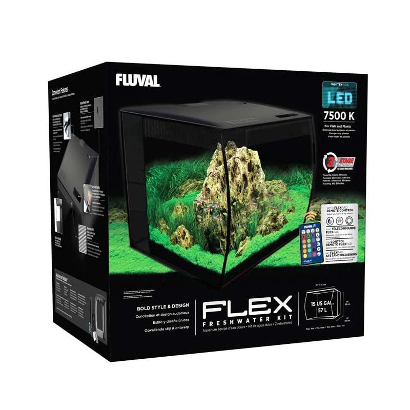 Exo Terra Flex LED Lamp Assembly for 15 Gallon Aquarium - Black, Model A14770