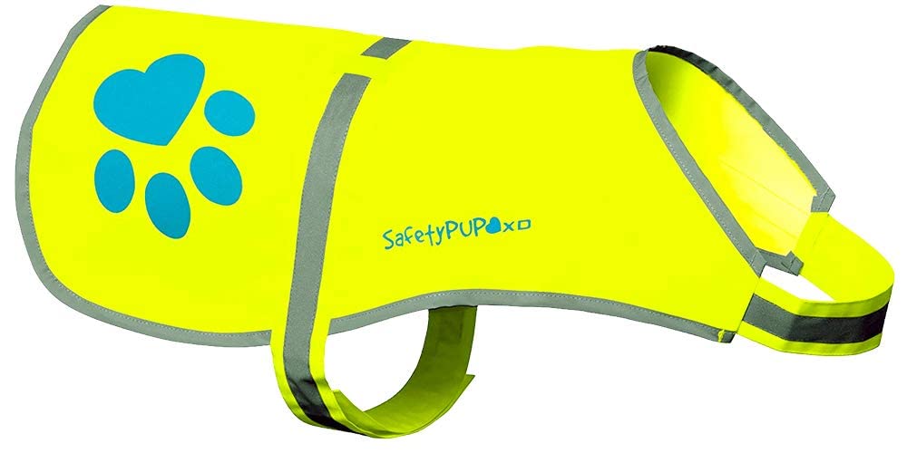 Safetypup Xd Urban Dog Reflective Vest. Our Fluorescent Hi-Visibility Dog Jacket In Multi-Colors Helps To Safeguard Your Pup In 