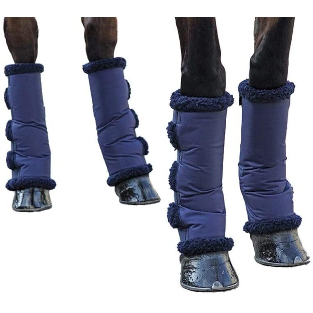 Shires Short Fleece Lined Travel Horse Boots (Cob)