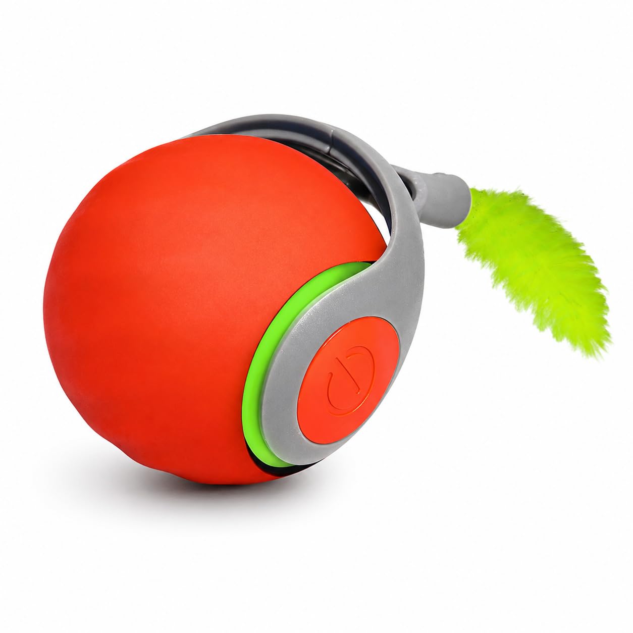 Interactive Cat Toys For Indoor Cats, Rechargeable Moving Cat Ball With Feather Tail, 2 Speeds Automatic Kitten Toys For Bored I