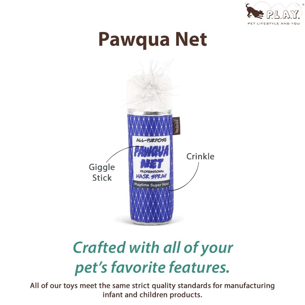 P.L.A.Y. Cute Plush Dog Toys - 1980S Classics Themed Durable Squeaker Giggle Stick Chew Toy, Great For Puppies & Small, Medium,