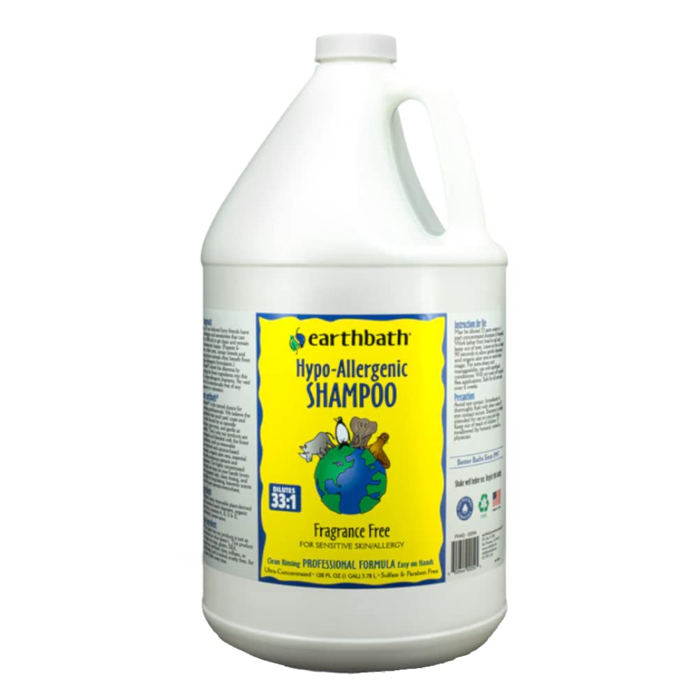 Earthbath, Hypoallergenic Dog Shampoo - Fragrance Free Dog Shampoo For Allergies And Itching, Made In Usa, Cruelty Free Dog Wash