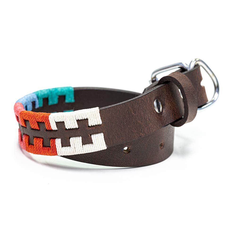 Gaucho Goods Tribal Leather Dog Collar - Zephyr (S)