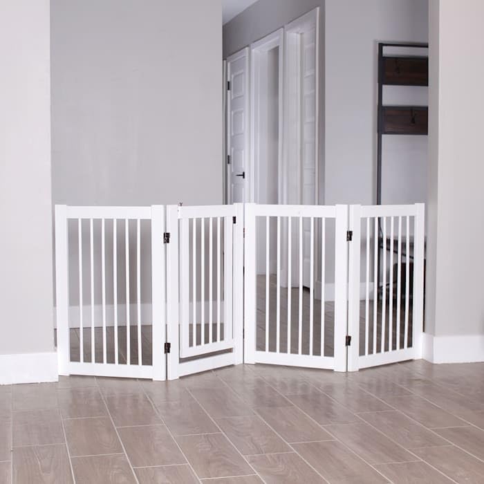 Primetime Petz 360 Configurable Freestanding Dog Gate with Door for Home