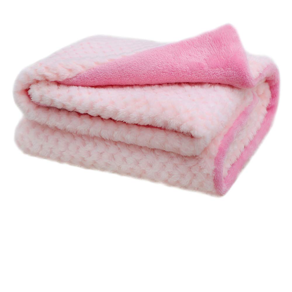 furrybaby Premium Fluffy Fleece Dog Blanket, Soft and Warm Pet Throw for Dogs & Cats(32x40inch, Pink)