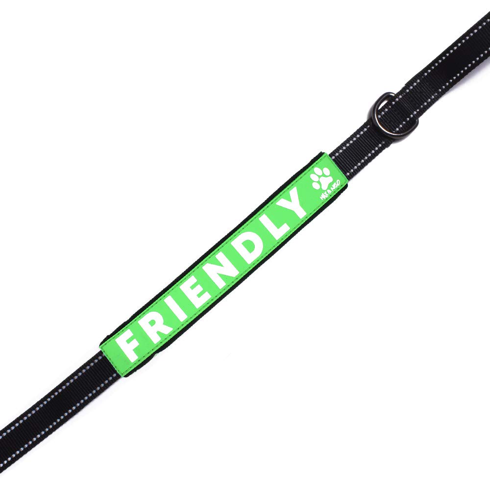Max and Neo Leash Sleeves Friendly - We Donate 1 for 1 to Dog Rescues for Every Product Sold (2 Sleeves, Friendly)