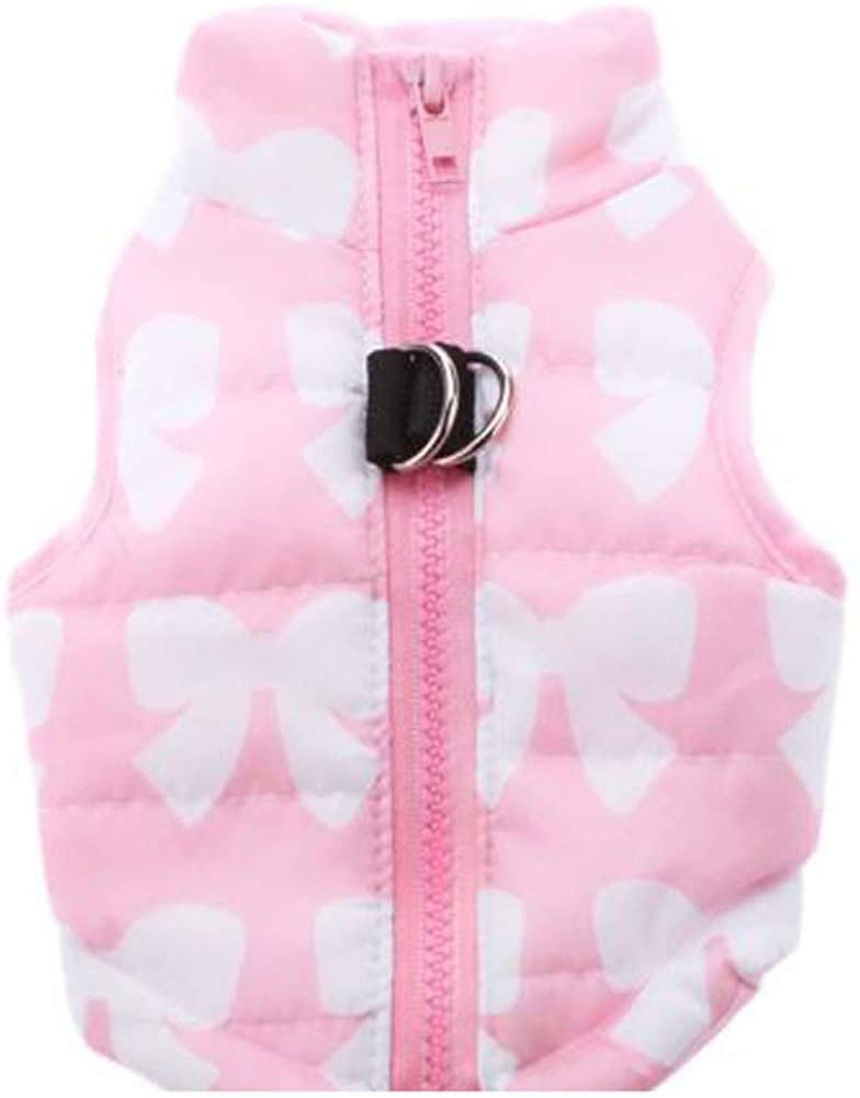 Marupet Winter Waterproof Windproof Dog Coat - Warm Dog Vest For Cold Weather - Pink, Small/Medium