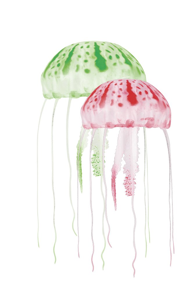 Aquatop Floating Jellyfish Decor - 2 Pack
