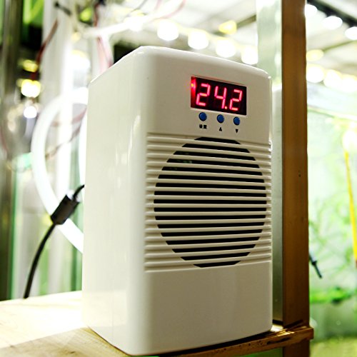 Eversecu 72W 110-240V Aquarium Water Chiller/Cooler Temperature Controller For Fish Shrimp Tank Marine Coral Reef Tank Below 5 Gallon Aquarium Chiller (5Gal Only Cool)