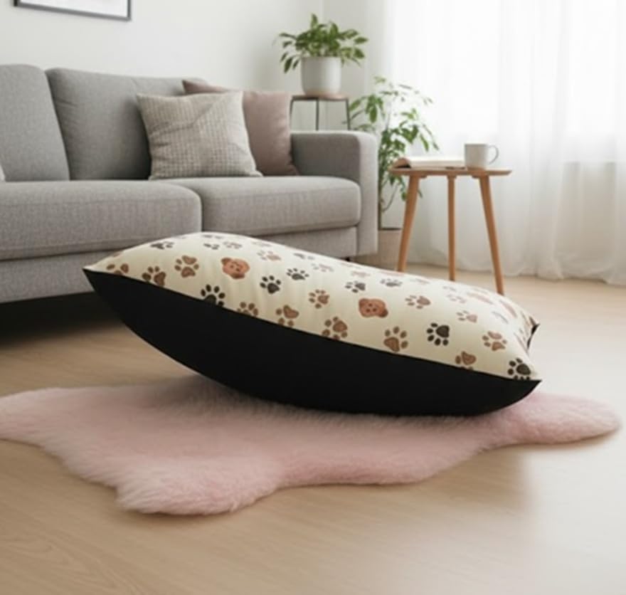 PETS ONE Dog Beds with Removable Machine Washable Cover and Waterproof Base, Comfortable Foam Puppy Pad, Suitable for Pet Up to 