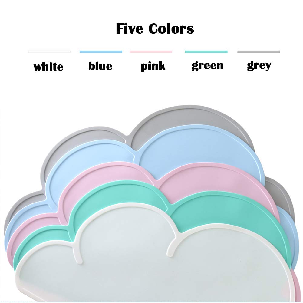 Love Dream Silicone Pet Feeding Food Mat Dog Cat Placemat Mat with Raised Edge, Anti-Slip Waterproof Pet Bowl Mats Pet Food Tray