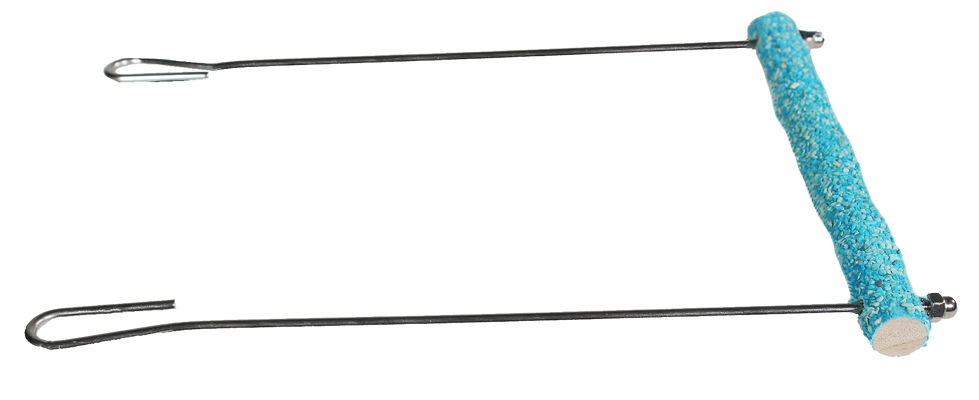 Penn-Plax Bird-Life Trimmer Plus Cement & Metal Swing – Naturally Trims Nails & Beak – Great For Parakeets, Cockatiels, Finches, And Other Small Birds – Small Size