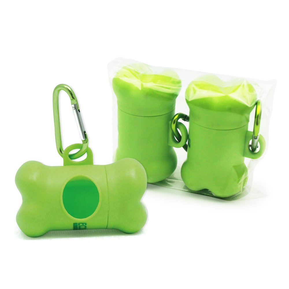 Ecojeannie Wholesale 2 Pack Dog Poop Bag Dispenser With Stainless Steel Carabiner Clip - Dog Waste Poopbags Holder - Fits Most Pet Waste Poopbags (Pb0008) *Dispenser Only. Poop Bag Is Not Included.*