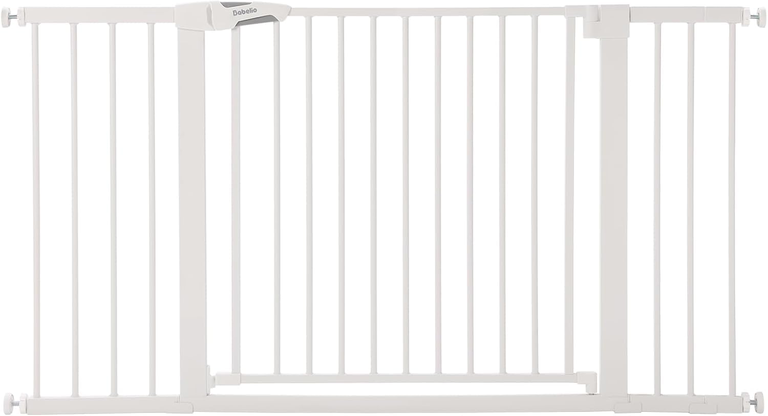 BABELIO 36-57 Extra Wide Baby/Chlid Gate, Auto Close Dog/Pet Barrier with Large Walk Thru Door,Safety for The House, Stairs and 