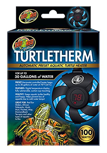 Dbdpet 'S Bundle With Zoomed Turtletherm - Automatic Preset Aquatic Turtle Heater (100W & Up To 30 Gallons) & Includes Pro-Tip Guide