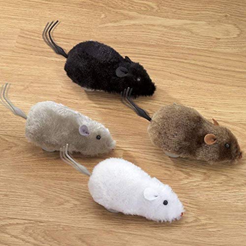 Mallexo Plastic Wind Up Moving Rat Toys For Kids Mice Set Of 4Pcs Running Mouse Toys For Girls And Boys MultiColor Mouses Toy F