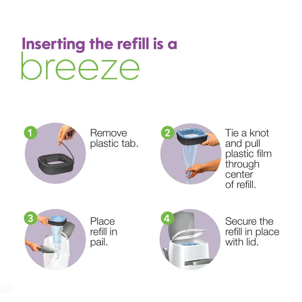 Litter Genie Refill Bags (1-Pack) | Multi-Layers Of Odor-Barrier Technology | 1 Square Refill Cartridge Lasts Up To 2 Months Per Cat