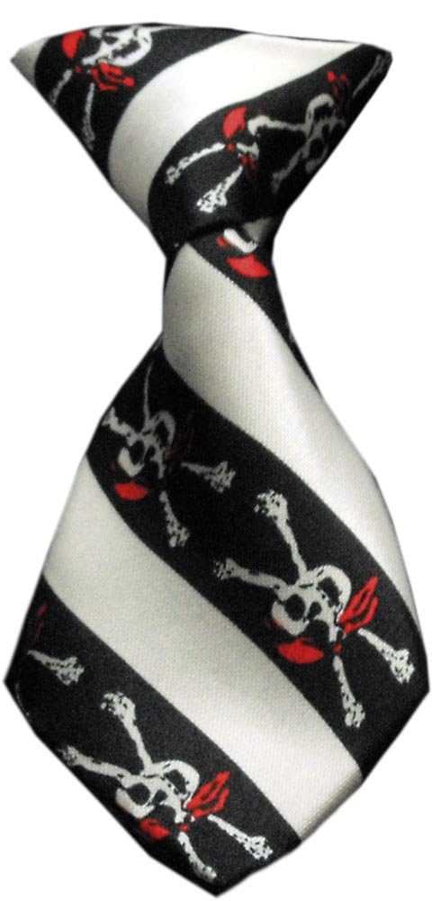 Pet, Dog And Cat Neck Ties, 'Soccer & Pirates Group' Jolly Roger