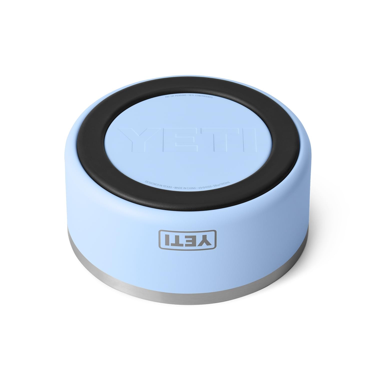 Yeti Boomer 8, Stainless Steel, Non-Slip Dog Bowl, Holds 64 Ounces, Big Sky Blue