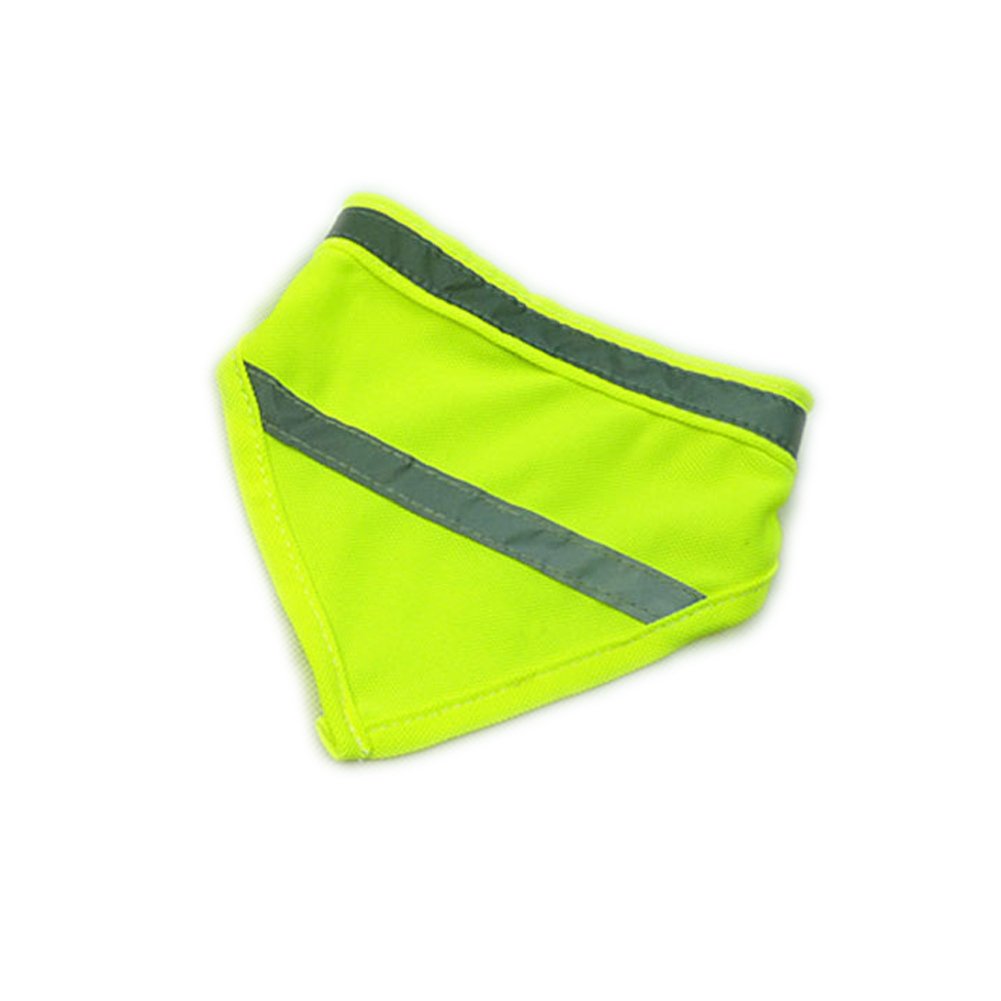 Encell Set of 2 Dog Bandana Reflective Scarf Safety Pet Hunting Bandana,Green,L