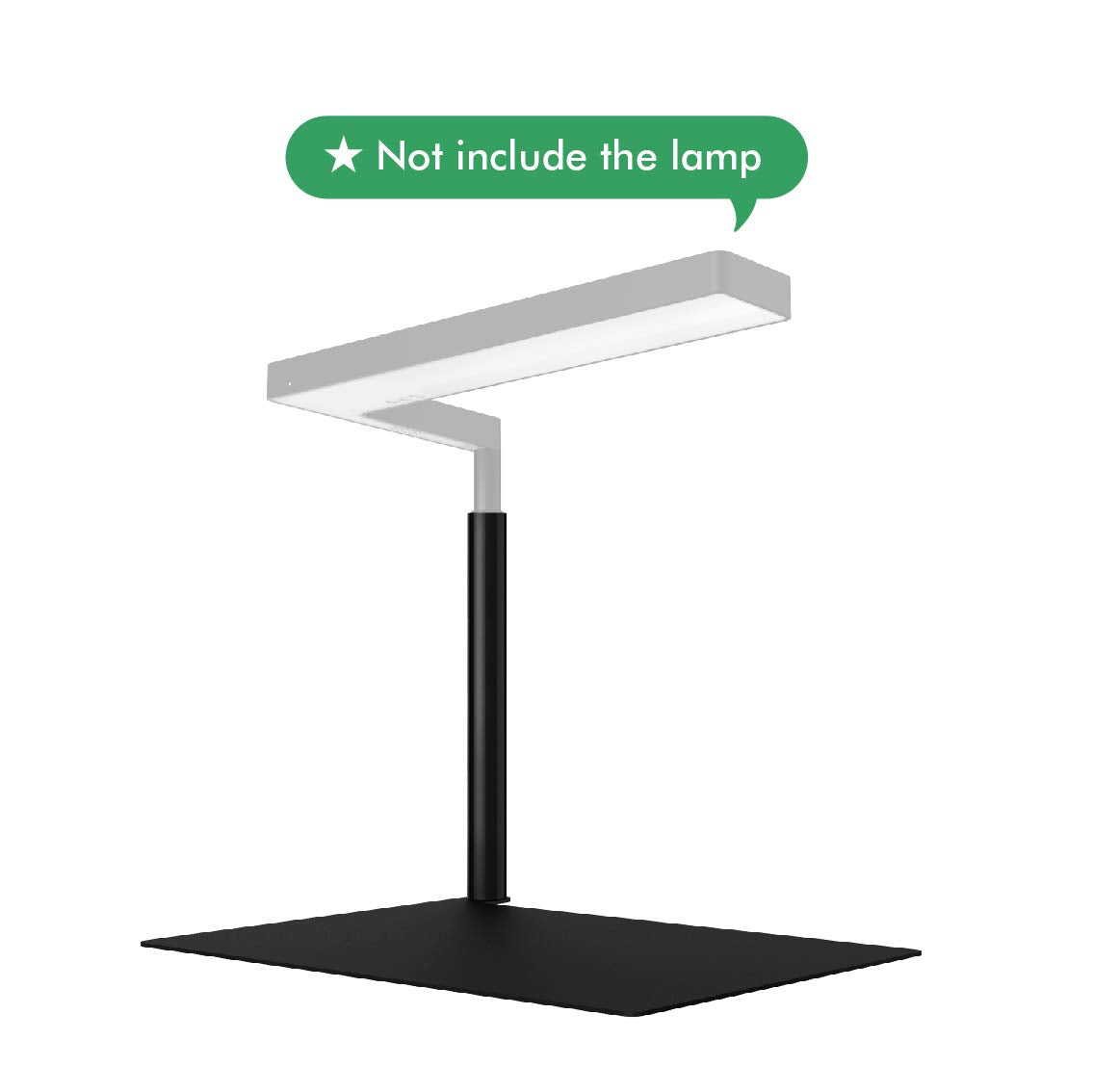 Onf Extension Stand Holder For Flat Nano Or Flat Nano Plus Aquarium Led Light, Fish Tank Plant Lamp, Adjustable Tank Mount, Extendable Bracket Fixture Kit (Not Including The Lamp) (Black)