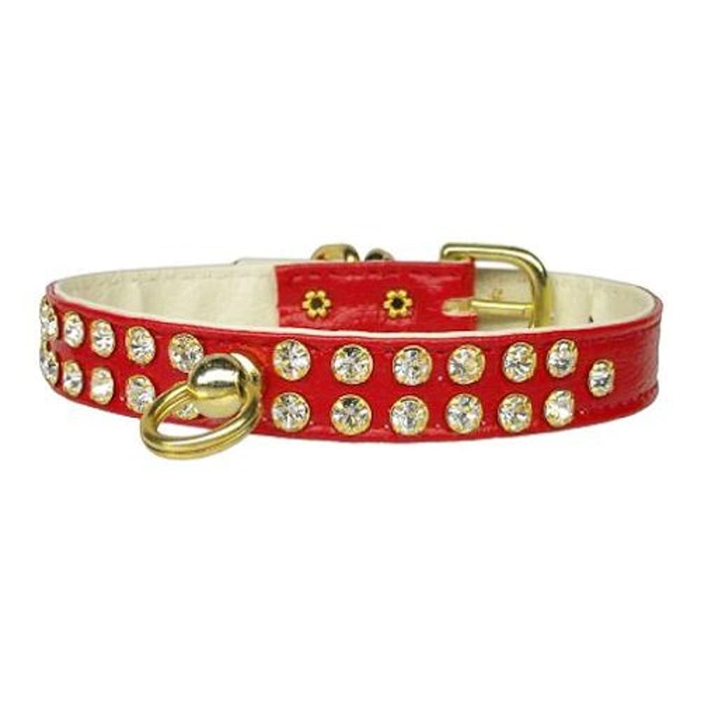 Dog, Puppy & Pet Collar, 31 Clear Crystal Jewelry Set Red 12