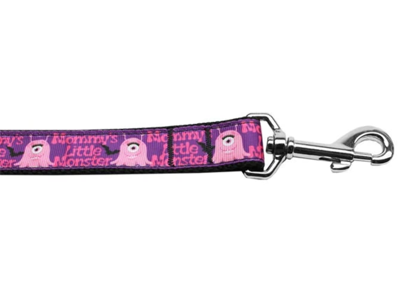 Pet Dog & Cat Nylon Collar or Leash, "Mommy's Little Monster" 3/8" w x 4 ft. leash