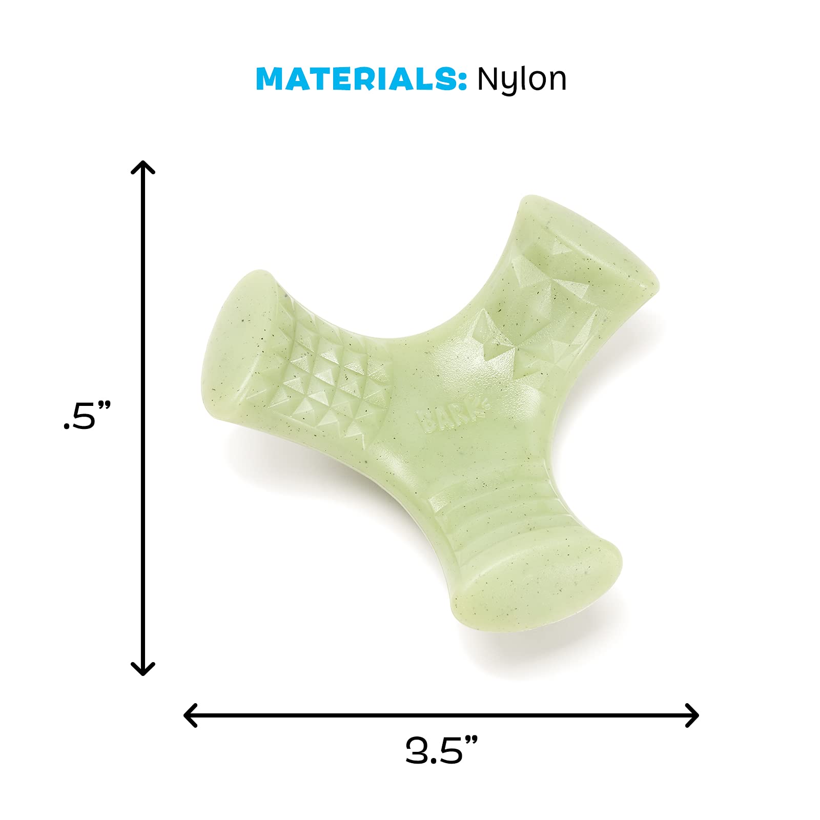 Barkbox Super Chewer Tough Dog Chew Toys For Aggressive Chewers, Dental Stimulating (Chopper - Small)