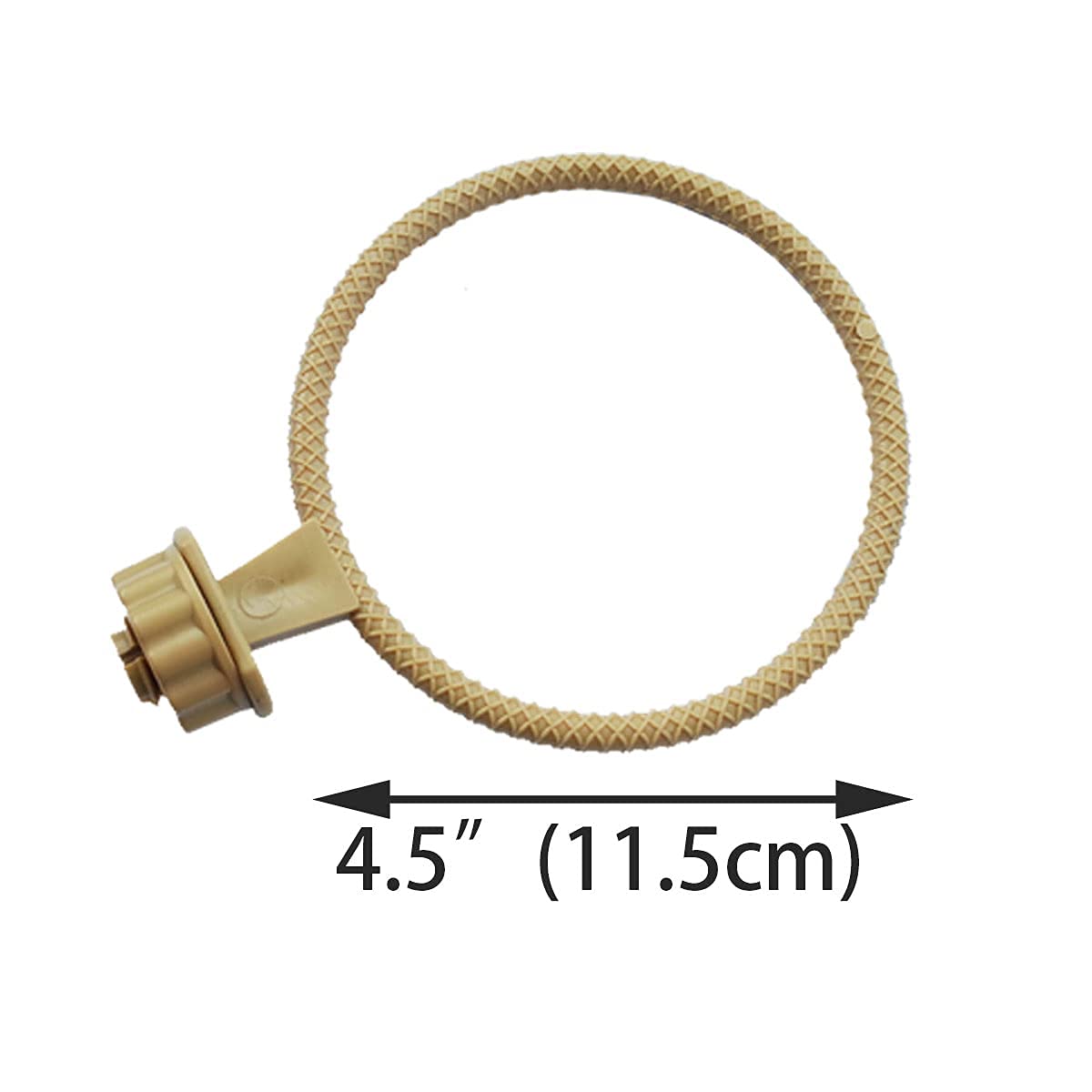 Foiburely 2 Ring Plastic Stand Perches Holders Canary Finch Budgie Bird Cage Universal Plastic Stand Perches Holders(4.6 Inches)