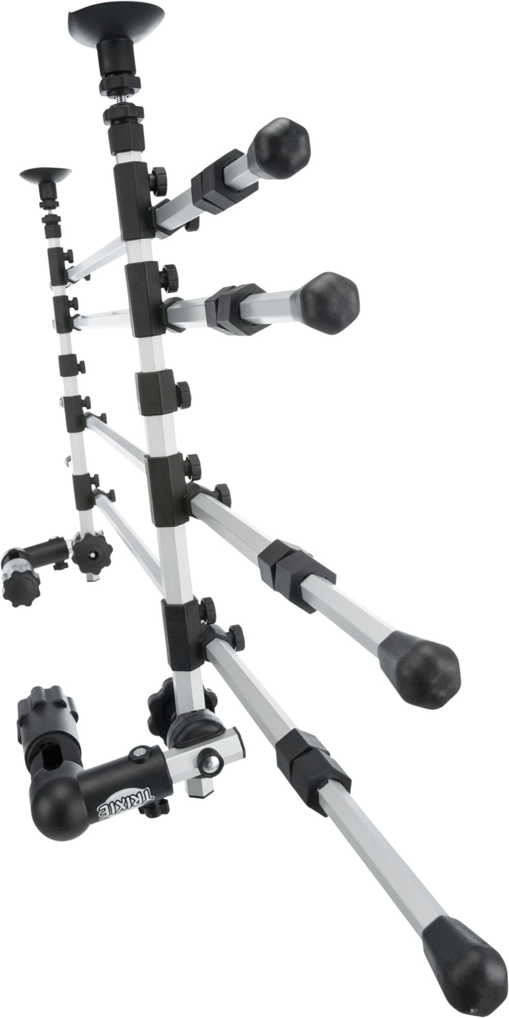 Trixie Pet Barrier For Vehicles, Dog Barrier For Cars And Suvs, Adjustable And Expandable, Aluminum, Medium,Silver/Black