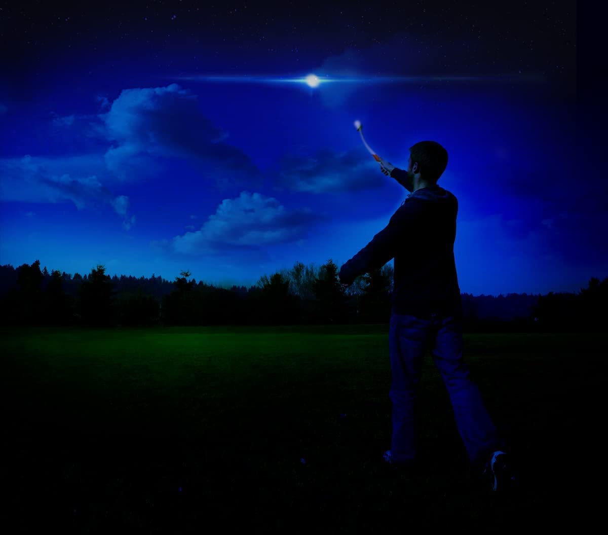 Chuckit! Glow In The Dark Bouncy Balls - Ball For Dogs, Chuckit Dog Toy, Max Glow Balls - Medium, 2.5 Inch, Pack Of 4