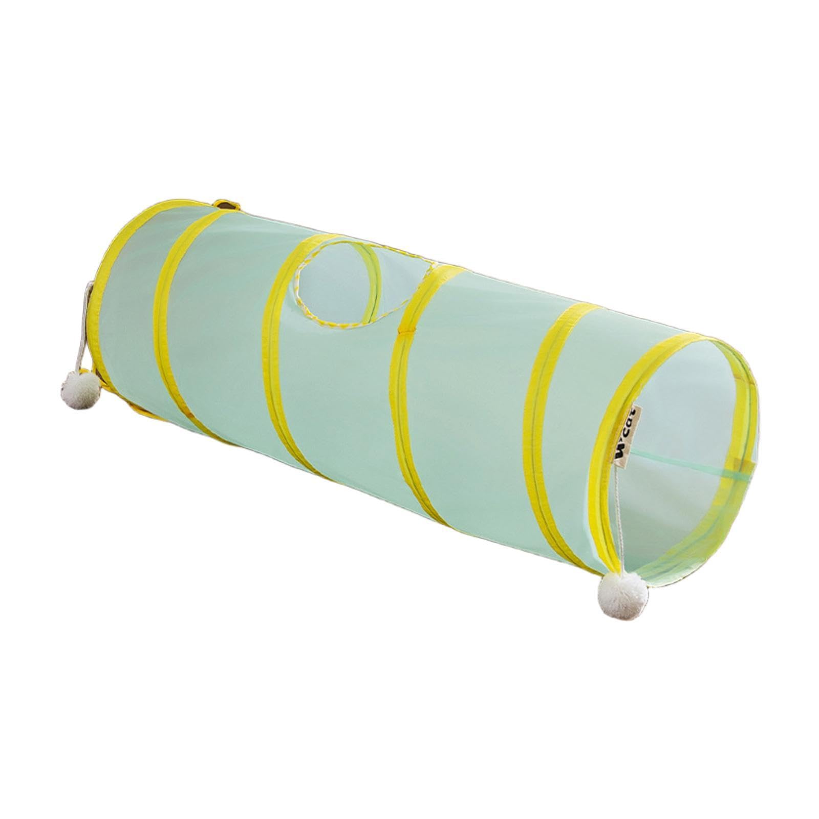 Enakshi Cat Tunnel Tube Exercise Cat Interactive Toy For Small Animals Bunny Bunny Straight Yellow|Pet Supplies | Cat Supplies |